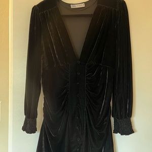 Zara velvet dress